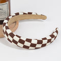 Diadema a cuadros de tablero de ajedrez 