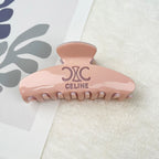 Vintage acetate letter hair claw clip
