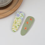 Floral BB Clip Embroidery Water Drop