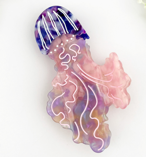 Jellyfish Series Barrettes Loose Clip Updo Shark Clip