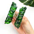 Leaves Grip PVC Updo Shark Clip