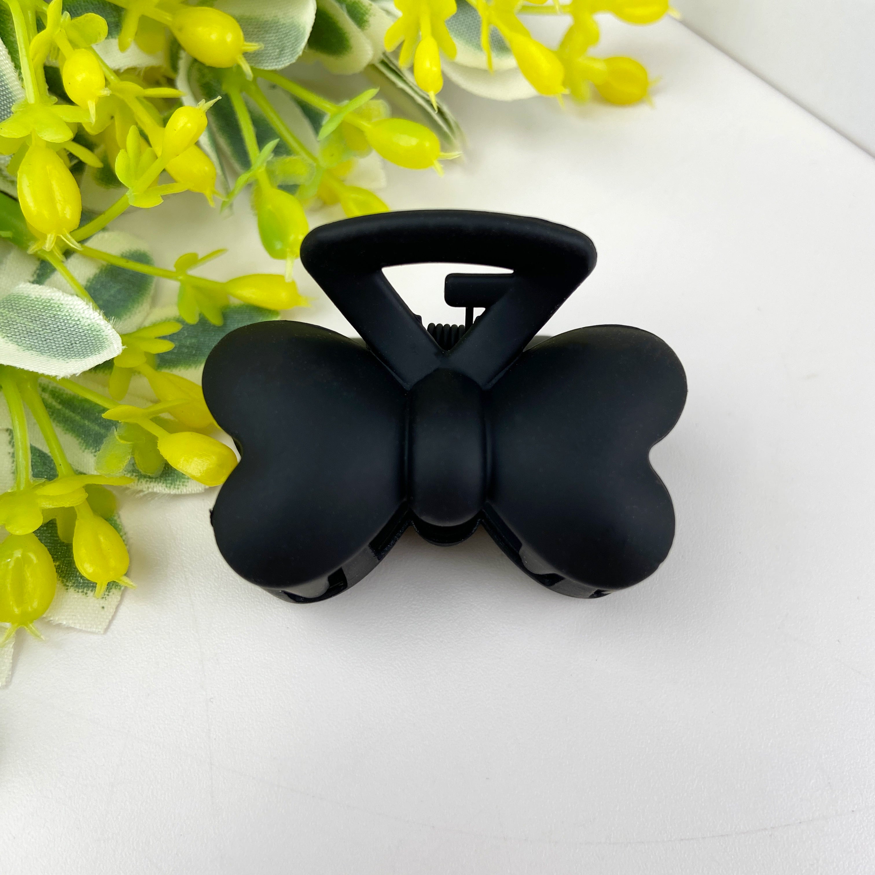 Frosted Simple Small Hair Clip Butterfly Clip