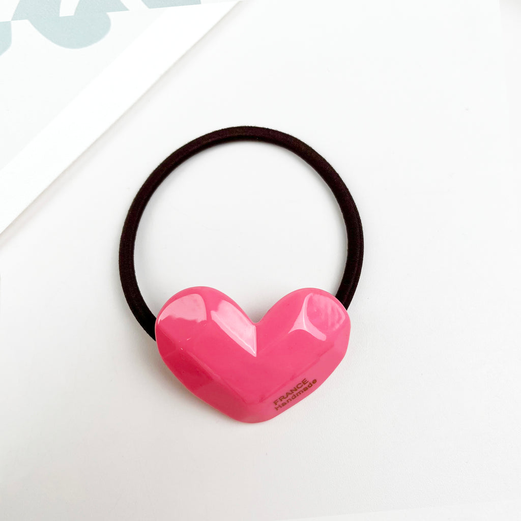 Acetate love hair tie spring sweet hair ties