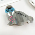 Acetate Walrus Hair Clip Marine Animal Series Claw Clip