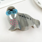 Acetate Walrus Hair Clip Marine Animal Series Claw Clip