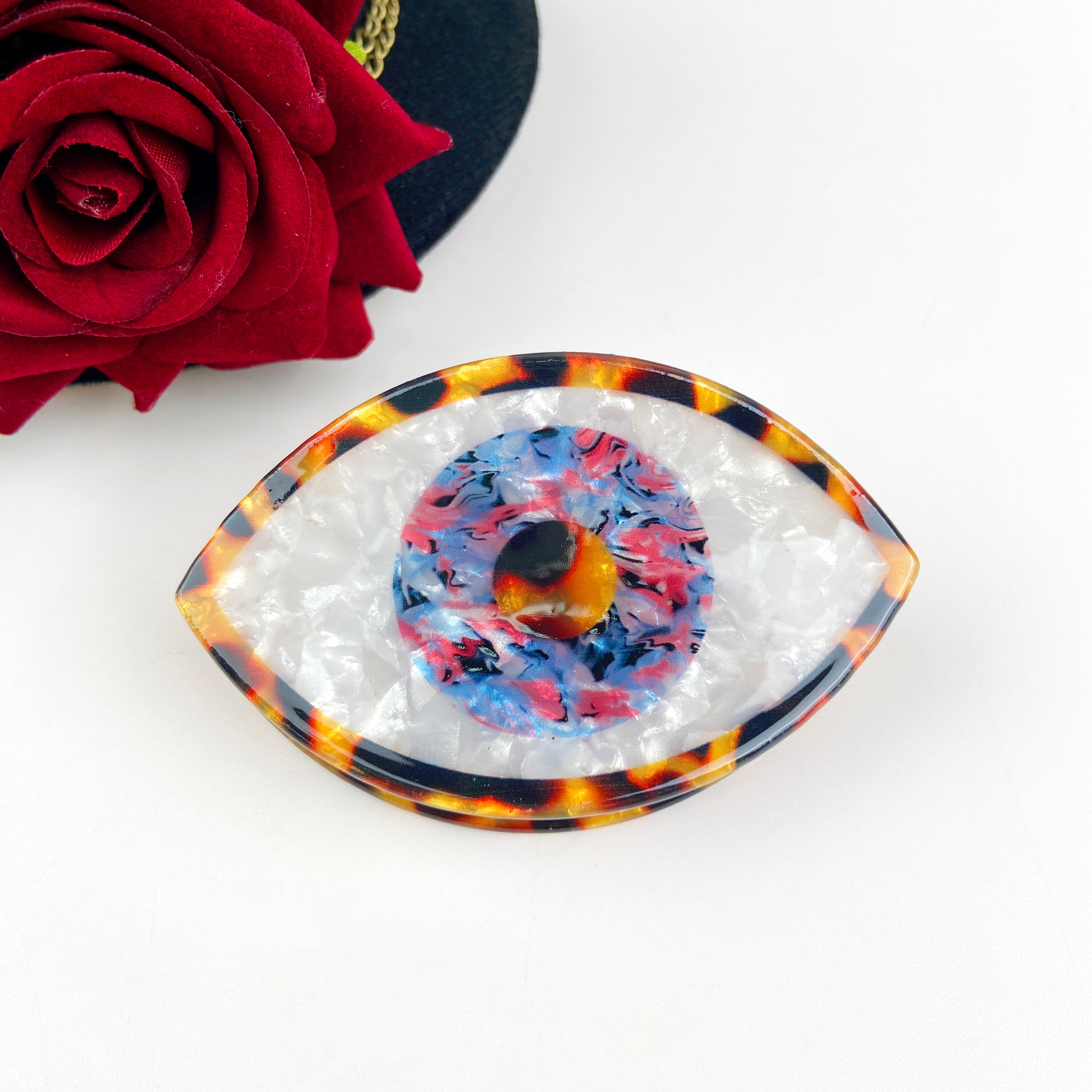 Evil Eye Hair Claw Clip