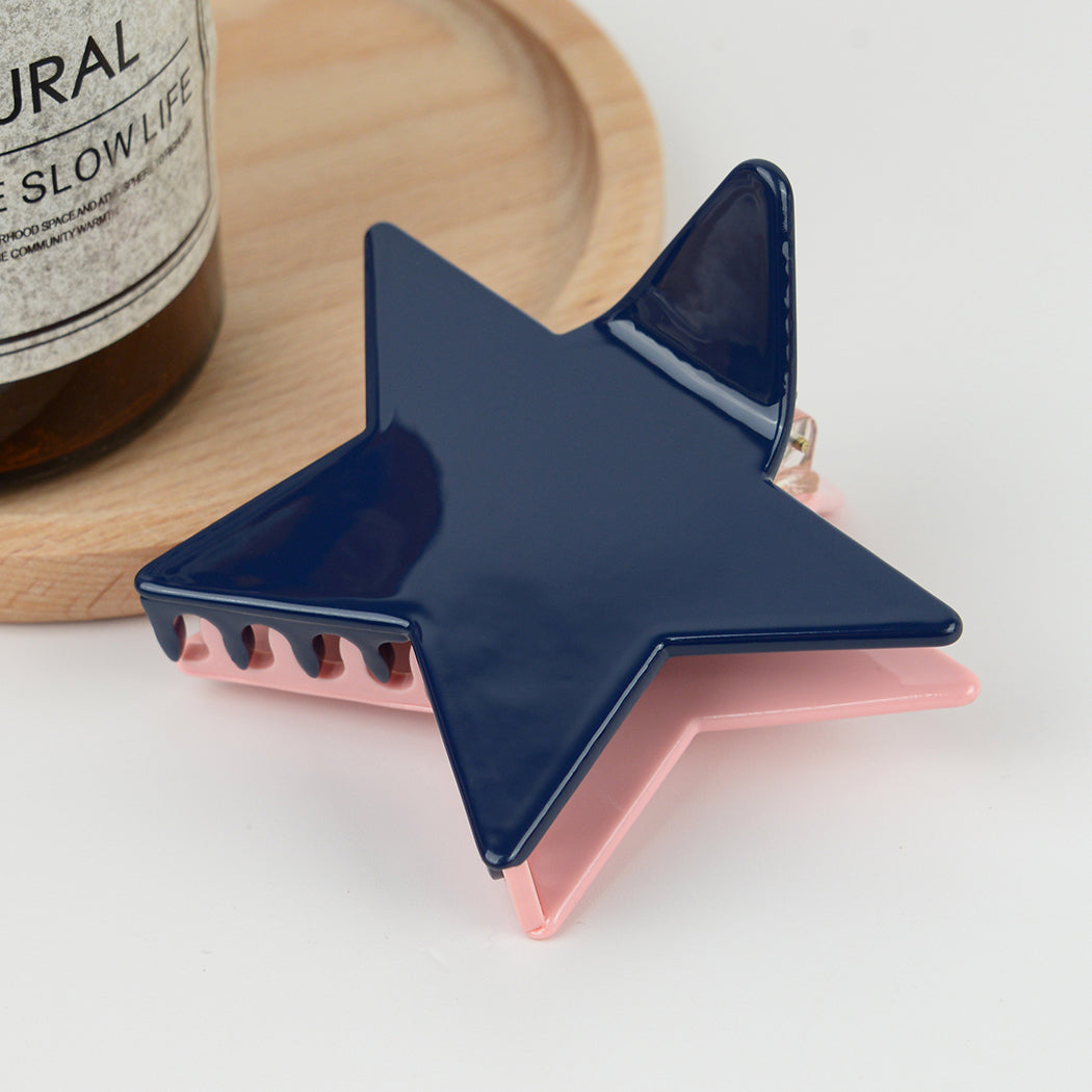 Acetic Acid Pentagram Hair Claw Clips