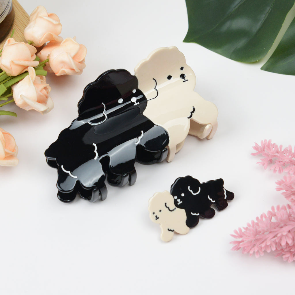 Puppy Grip Niedliche Haarklammer aus Acetat 