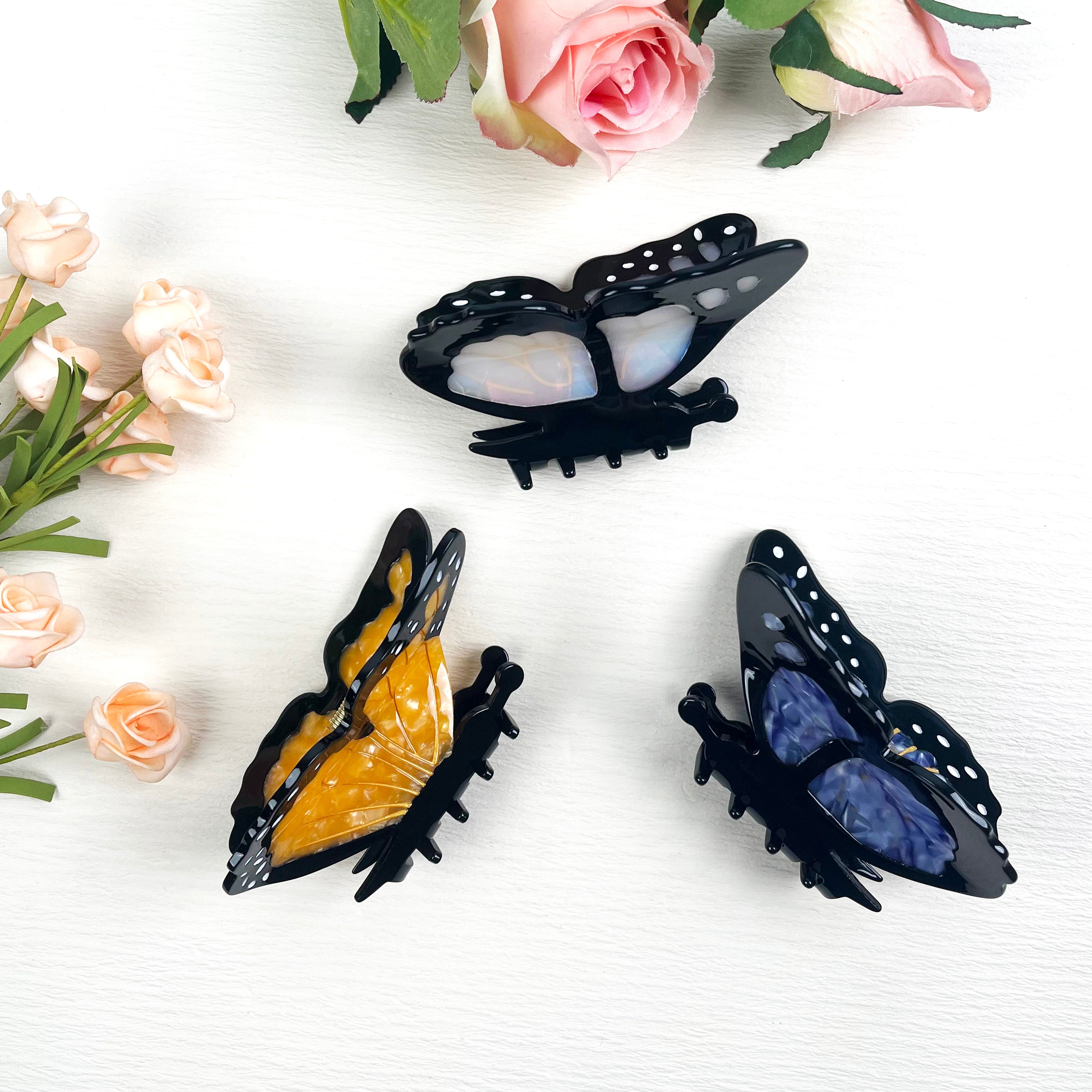 Acetate Butterfly  Claw Clip Animal Hair Clips