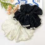 Soft Gypsophila Pearl Hair Tie