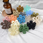 Jelly Flower Hair Clip Frosted Updo Shark Clip Hair