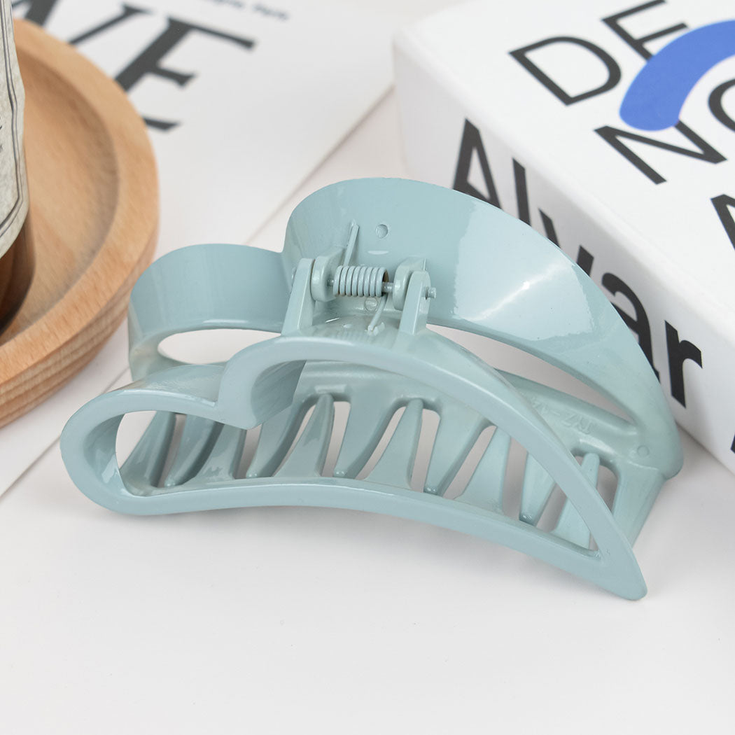 Solid Color Heart-Shaped Hair Clip