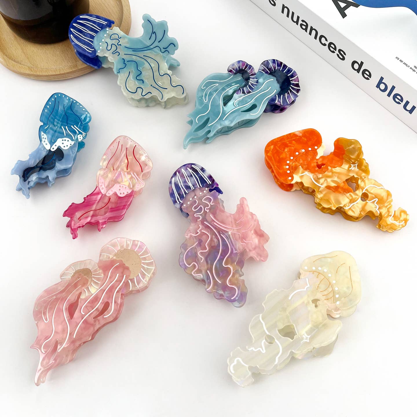 Jellyfish Series Barrettes Loose Clip Updo Shark Clip