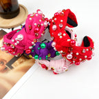 Valentine's day diamond-encrusted headband pearl headband