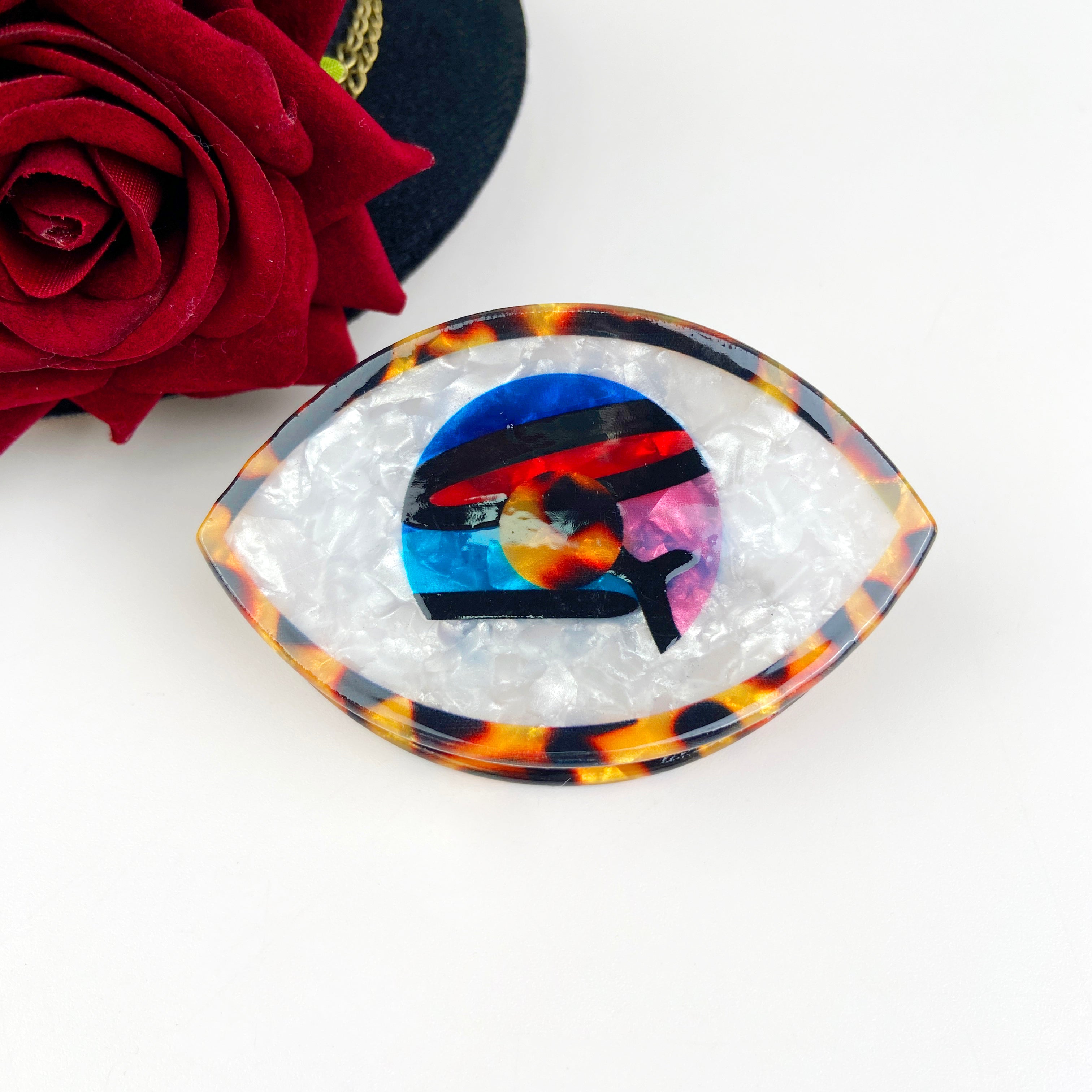 Evil Eye Hair Claw Clip