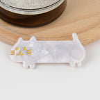 Acetat Kurzer Bein Dreifarbiger Katzenhaar-Accessoires DuckBill Clip 