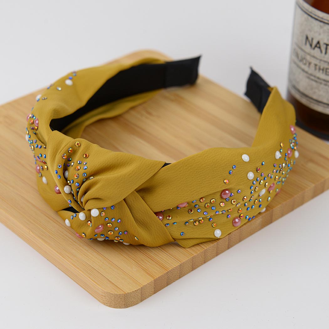 Knotted Rhinestone Hair Band