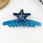 Starfish Barrettes Ocean Half Catch Shark Clip