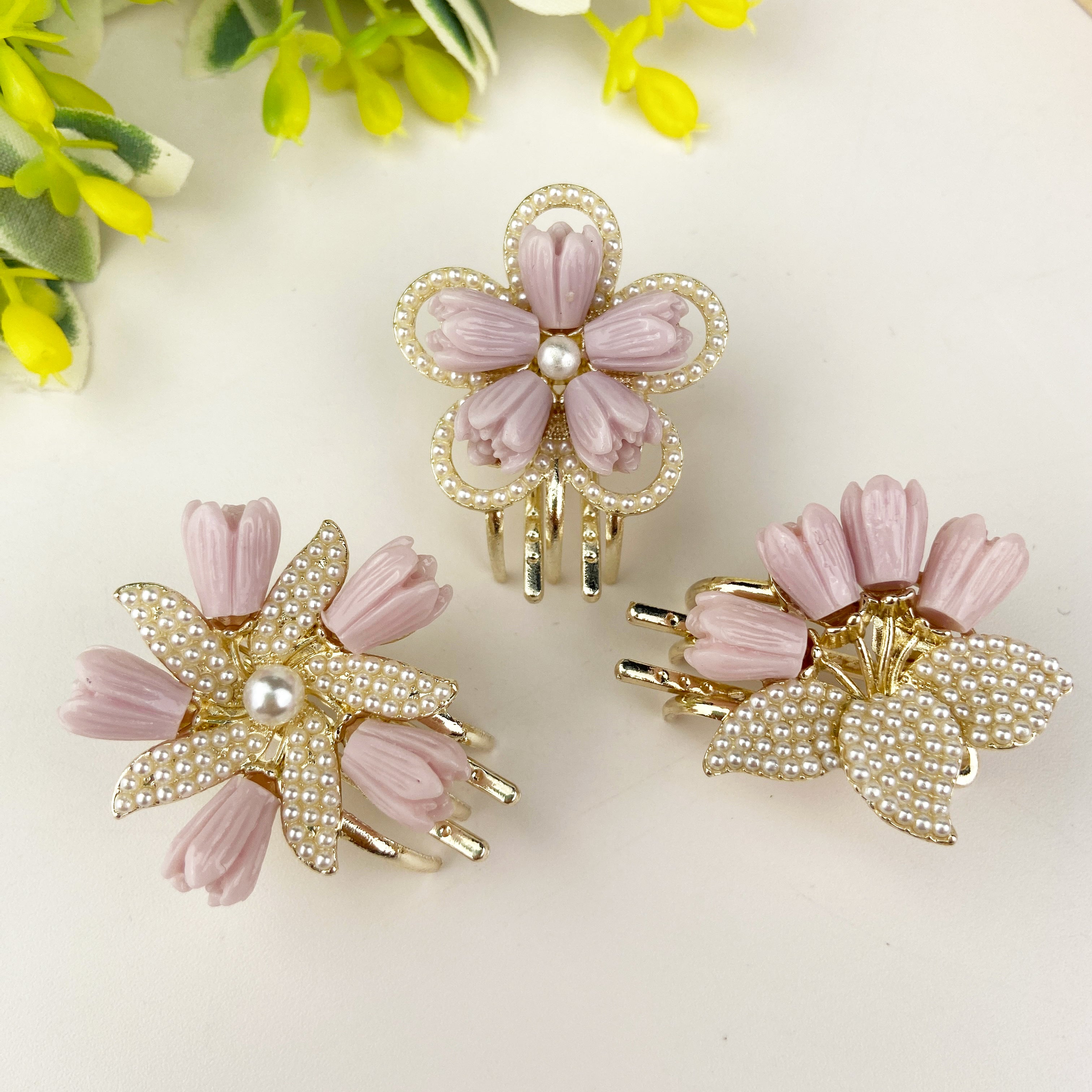 Pearl Flower Hair Clip