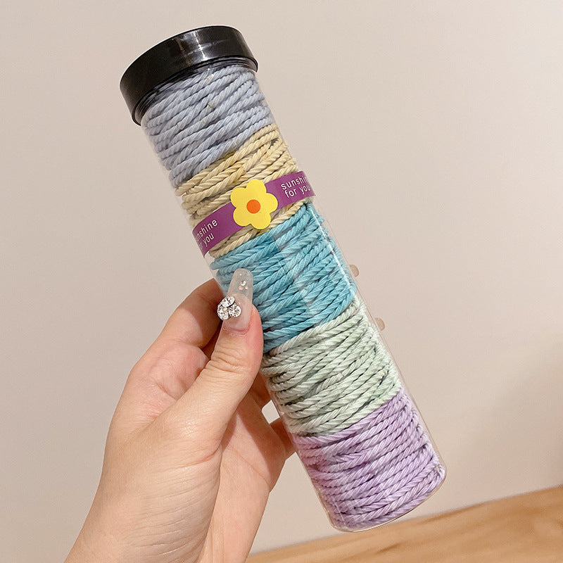 Highly Elastic Rubber Band Does Not Hurt Hair Thin Hair Tie