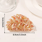 Leaves Grip PVC Updo Shark Clip