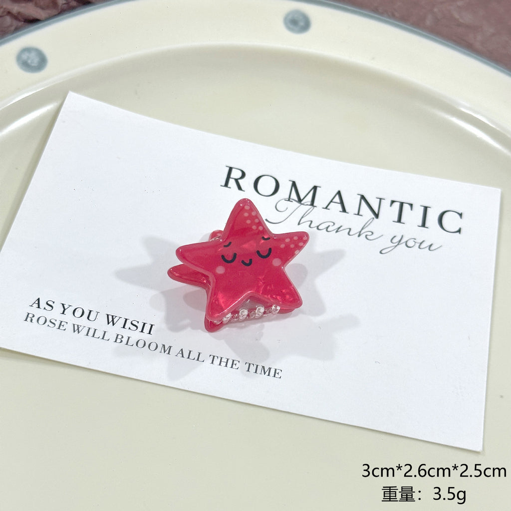 Ocean Series Mini Jaw Clip Bangs Side Small Barrettes Children