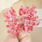 Floral Acrylic Hair Claw Clip (for Updos)