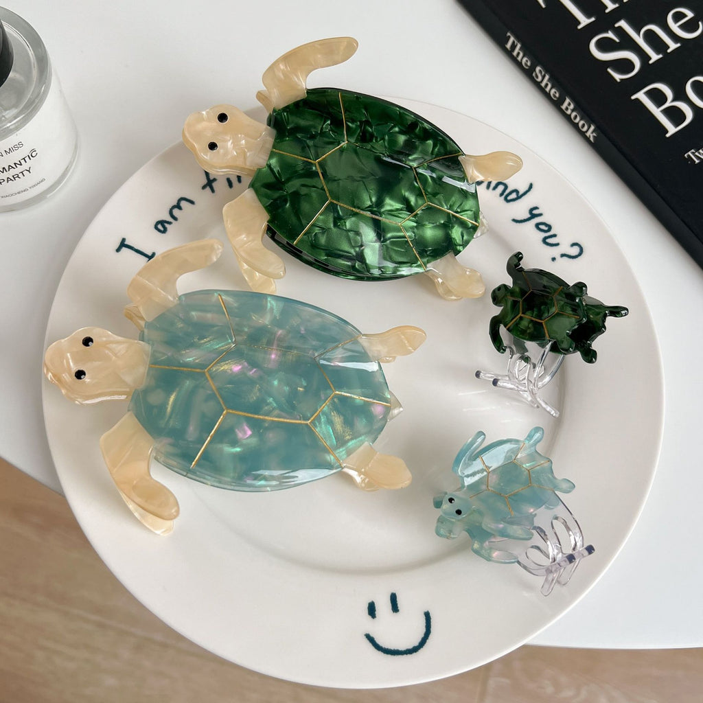 Turtle Acetic Acid Grip Updo Shark Clip