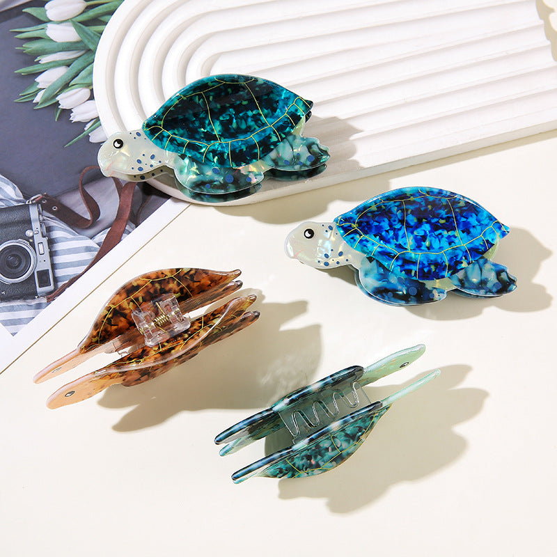 Turtle Barrettes Updo Shark Clip