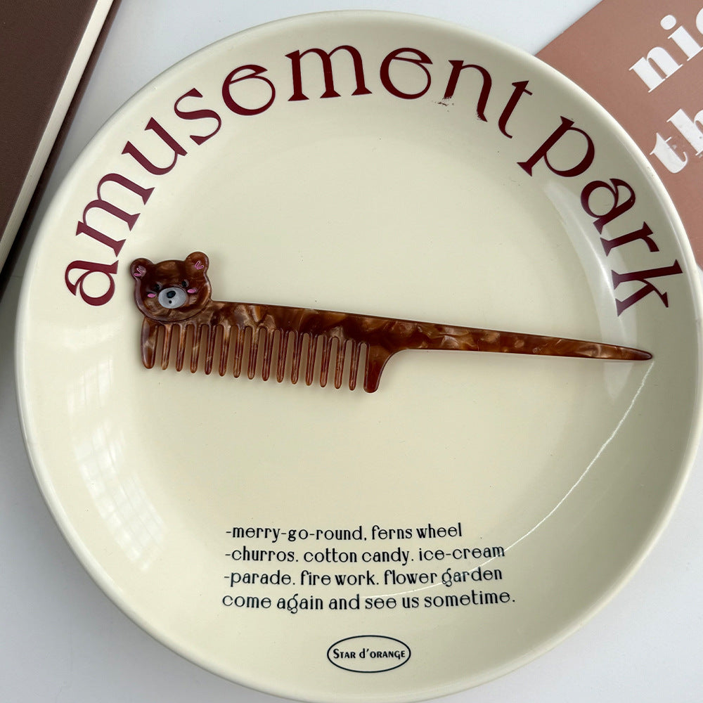 Acetate Comb Advanced Moving Vegetable Makeup Fun Comb Portable Hairdressing Comb