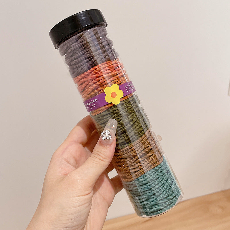 Highly Elastic Rubber Band Does Not Hurt Hair Thin Hair Tie