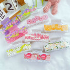 Chain Flower Acetate Grip Large Square Clip Back Head Shark Clip