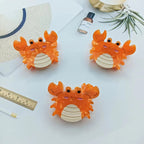 Sea Life Acetic Acid Mini Jaw Clip Whale Crab Seahorse Starfish Dolphin Young Girl Personalized Bang Clip Barrettes Hair