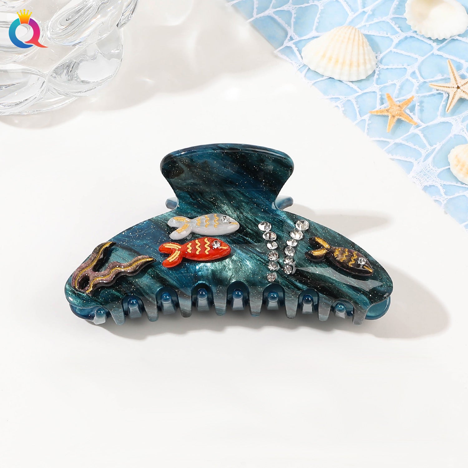 Ocean Series Acrylic Updo Shark Clip Hair Claw