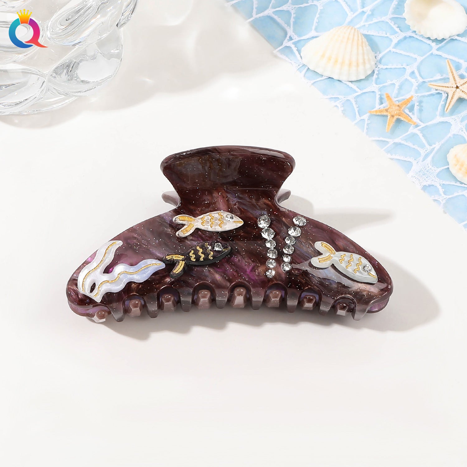 Ocean Series Acrylic Updo Shark Clip Hair Claw