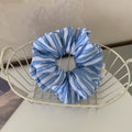 Simple Striped Hair Band Large Intestine Hair Rope