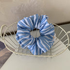 Simple Striped Hair Band Large Intestine Hair Rope
