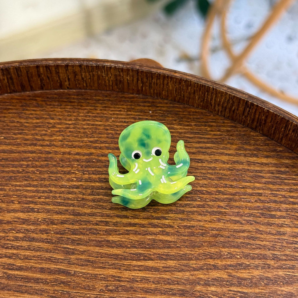 Marine Acetic Acid Mini Clip Small Octopus Dolphin Whale Hair Accessories