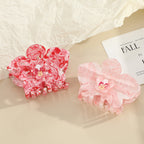 Floral Acrylic Hair Claw Clip (for Updos)