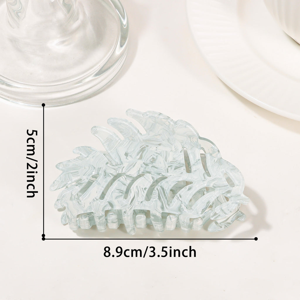 Leaves Grip PVC Updo Shark Clip