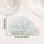 Leaves Grip PVC Updo Shark Clip