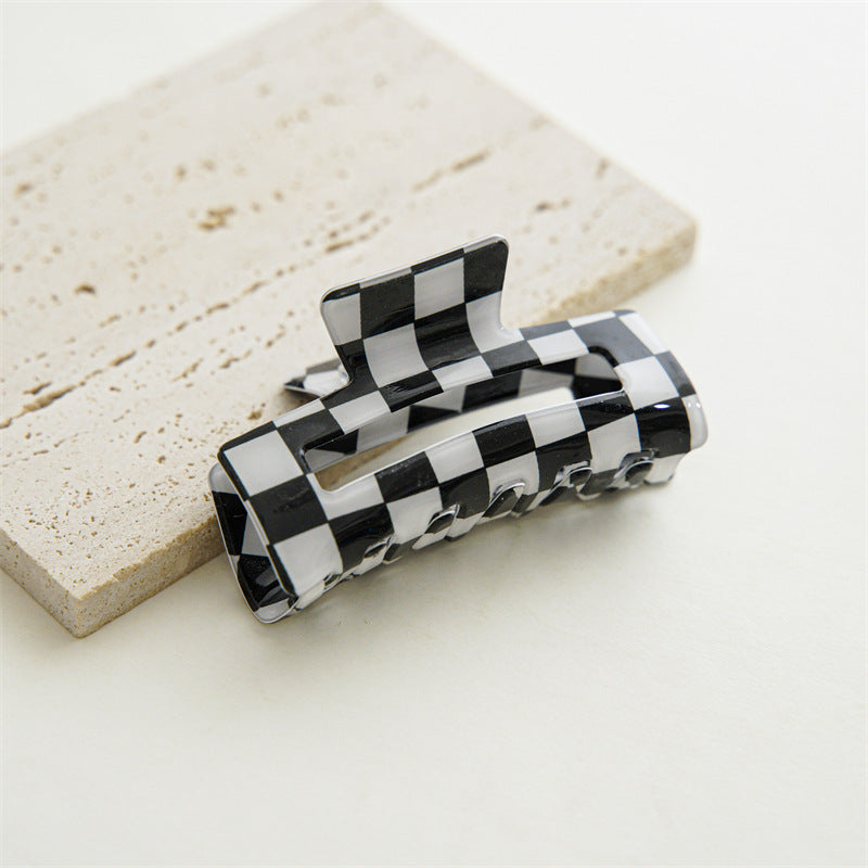 Checkerboard Claw Clip — Updo Hair Clip