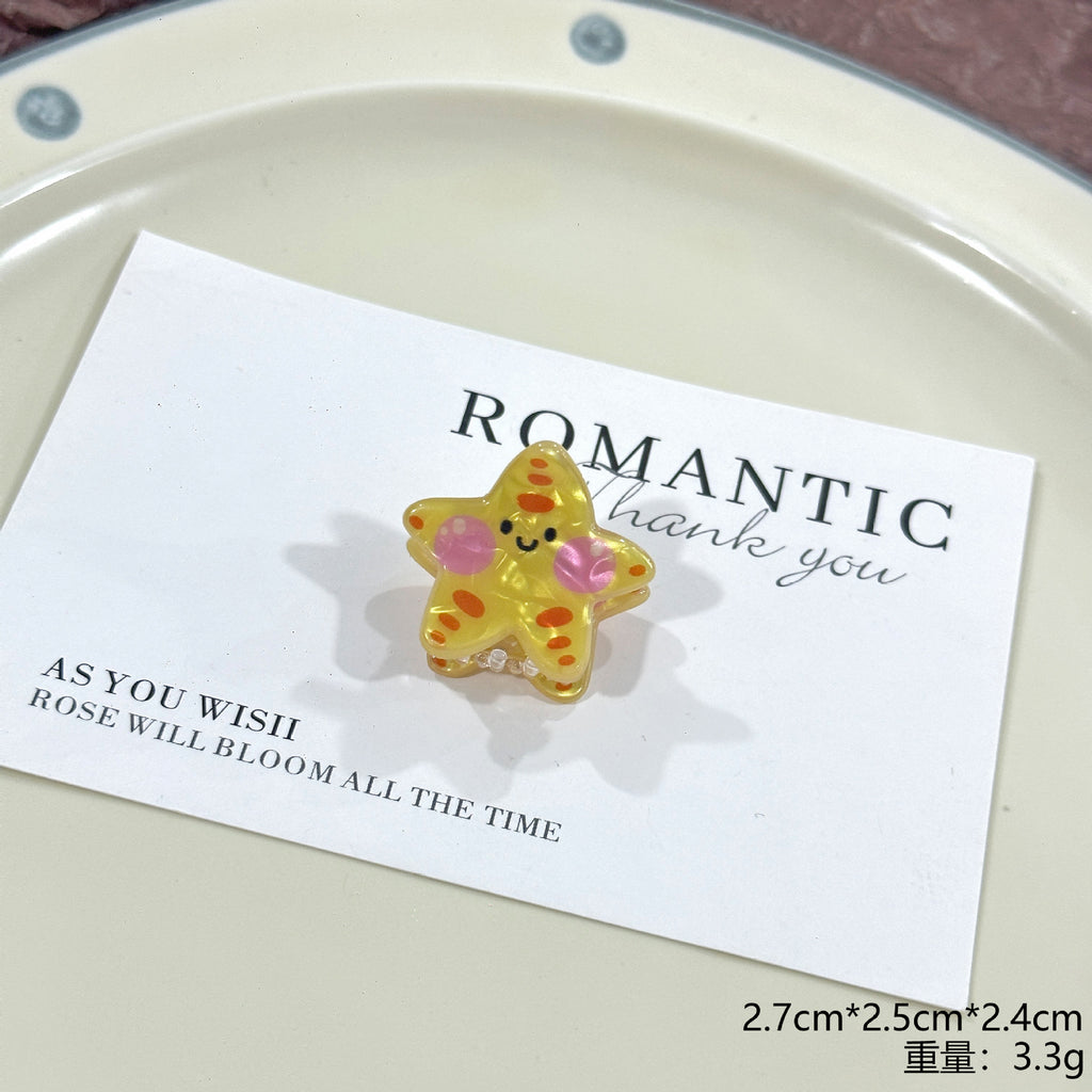 Ocean Series Mini Jaw Clip Bangs Side Small Barrettes Children