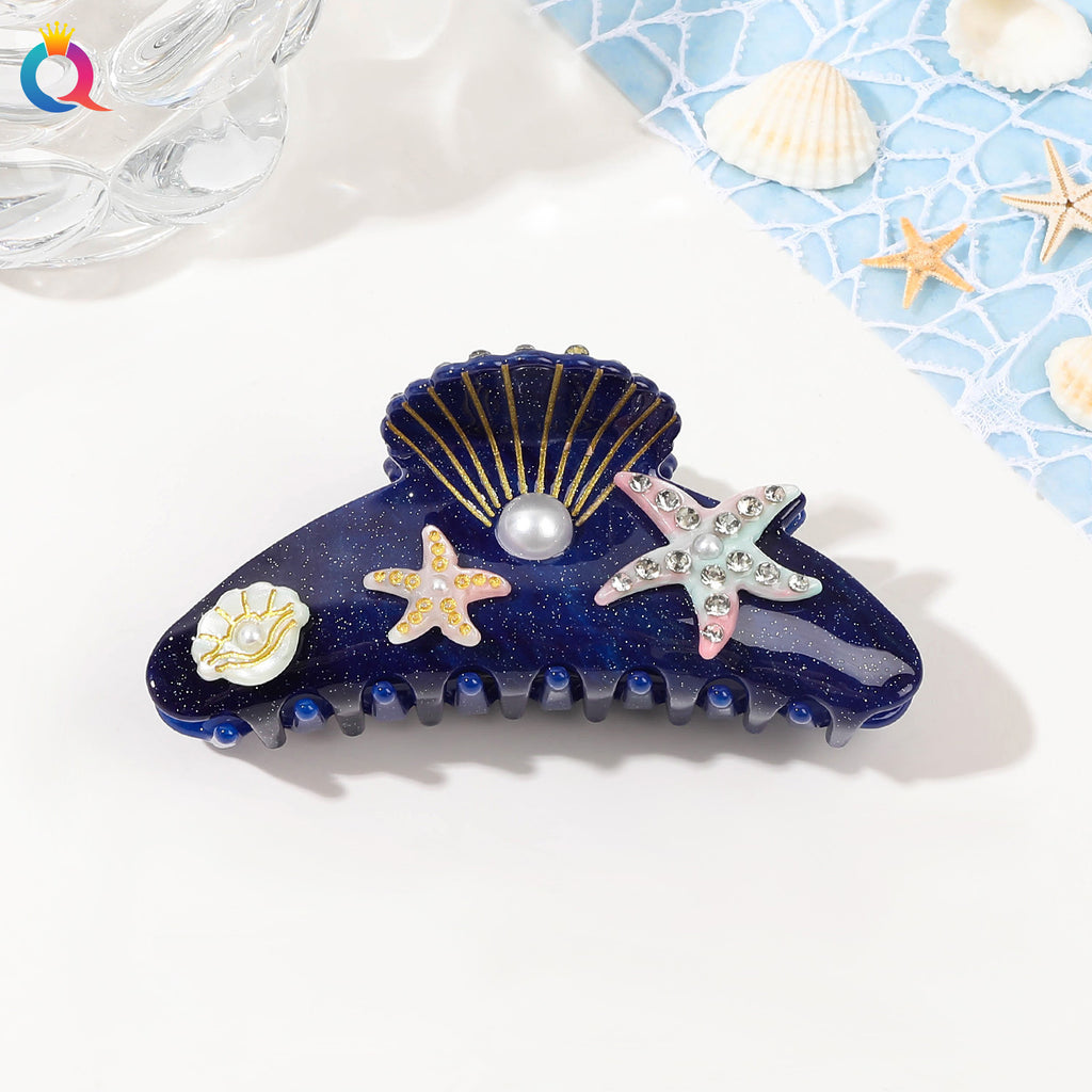 Ocean Series Acrylic Updo Shark Clip Hair Claw