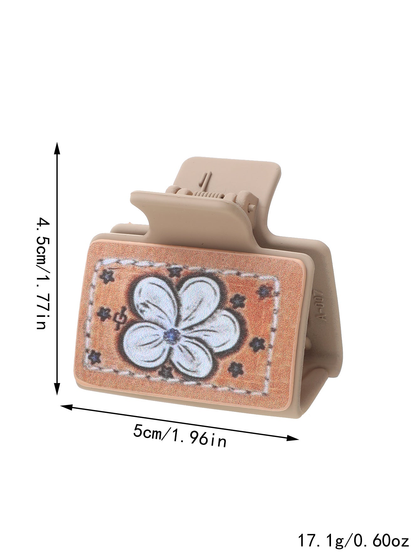 Leather Sunflower Hair Clip / Half-Up Shark Clip