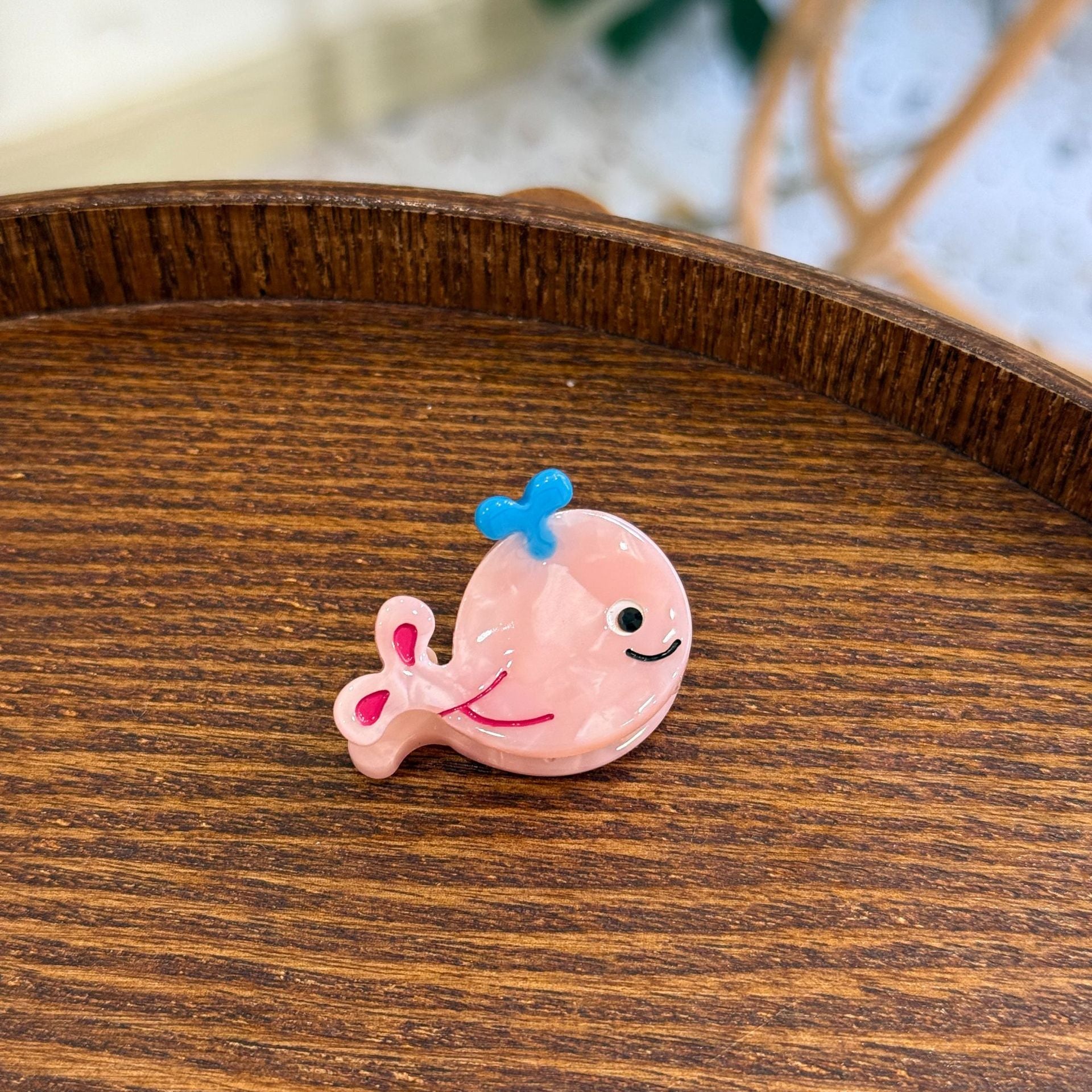Marine Acetic Acid Mini Clip Small Octopus Dolphin Whale Hair Accessories