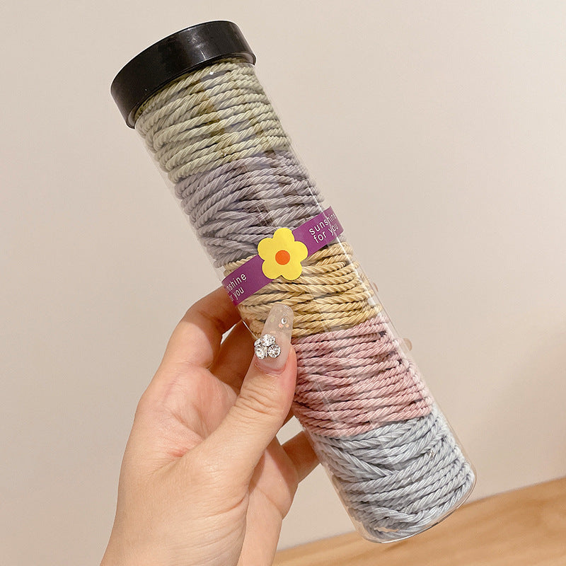 Highly Elastic Rubber Band Does Not Hurt Hair Thin Hair Tie