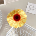 Sunflower Acrylic Hair Claw Clip — Half-Up Hairstyle Shark Clip