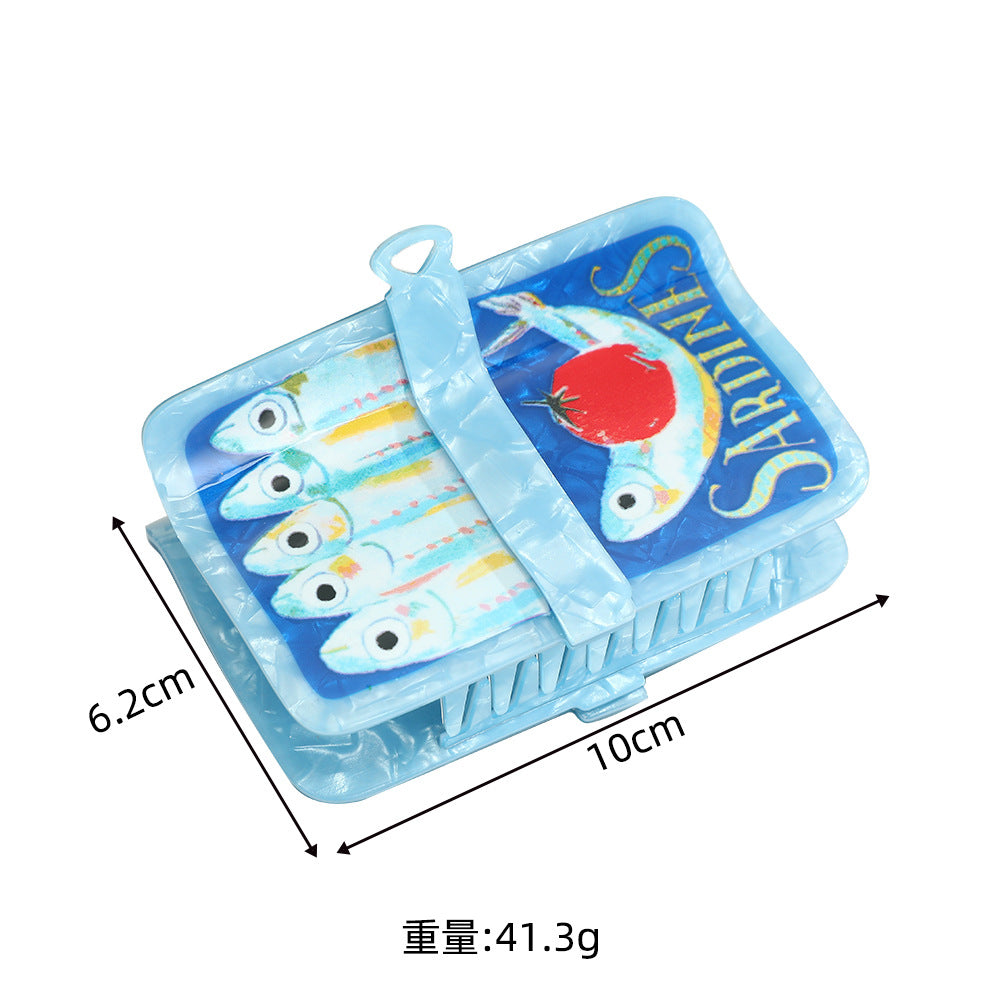 Square Fish Grip Back Head Updo Shark Clip