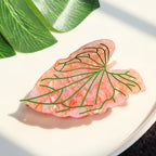 Leaves Barrettes Acetate Updo Large Size Shark Clip